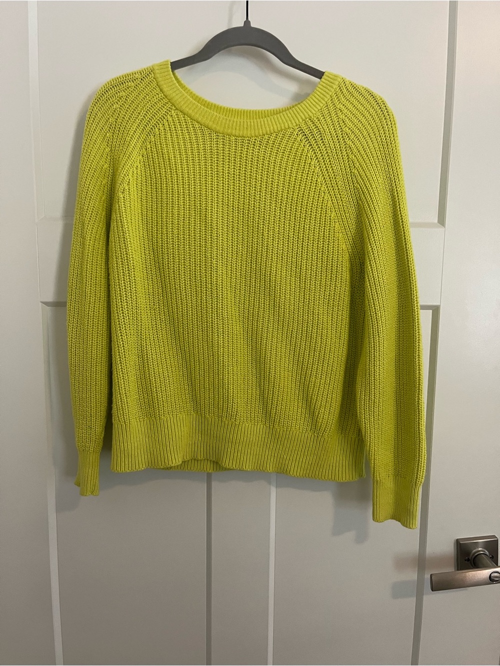 JCrew Lime Green Women's Crewneck Sweater